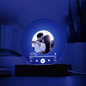 Acrylic Circle Plaque: Acrylic Circle Plaque: Acrylic Song Plaque - Anniversary Gift for Friends - Birthday Gift for Her or Him - Valentine’s Day Gift BLUE VINYL RECORD WITH PHOTO & FAVORITE YOUR SONG ALL OF ME JOHN LEGEND