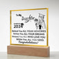 Acrylic Square Plaque: To My Daughter CLASS OF 2024 Behind You ALL YOUR MEMORIES,...