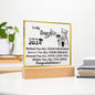 Acrylic Square Plaque: To My Daughter CLASS OF 2024 Behind You ALL YOUR MEMORIES,...