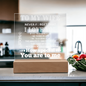 Acrylic Square Plaque: TO MY WIFE NEVER FORGET THAT I LOVE YOU IF I COULD,...YOU ARE TO ME