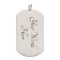 Dog Tag: HAPPY FATHER'S DAY THANK YOU FOR EVERYTHING DAD