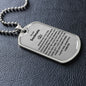 Dog Tag: TO MY SOULMATE WHENEVER YOU FEEL OVERWHELMED,...I LOVE YOU ALWAYS & FOREVER