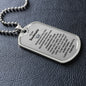Dog Tag: TO MY SOULMATE WHENEVER YOU FEEL OVERWHELMED,...I LOVE YOU, ALWAYS & FOREVER