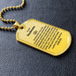 Dog Tag: TO MY SOULMATE WHENEVER YOU FEEL OVERWHELMED,...I LOVE YOU ALWAYS & FOREVER