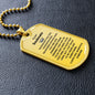 Dog Tag: TO MY SOULMATE WHENEVER YOU FEEL OVERWHELMED,...I LOVE YOU, ALWAYS & FOREVER