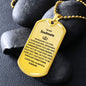 Dog Tag: TO MY SOULMATE WHENEVER YOU FEEL OVERWHELMED,...I LOVE YOU ALWAYS & FOREVER