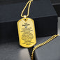 Dog Tag: TO MY SOULMATE WHENEVER YOU FEEL OVERWHELMED,...I LOVE YOU, ALWAYS & FOREVER