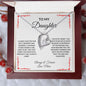 Forever Love Heart Necklace: TO MY DAUGHTER I CLOSED MY EYES FOR BUT A MOMENT AND SUDDENLY,...ALWAYS & FOREVER LOVE, MOM