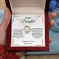 Forever Love Heart Necklace: TO MY DAUGHTER I CLOSED MY EYES FOR BUT A MOMENT AND SUDDENLY,...ALWAYS & FOREVER LOVE, MOM