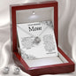 Love Knot Earring & Necklace Set: TO MY AMAZING MOM TO MY BEAUTIFUL, KIND, STRONG AND TRULY,...YOUR DAUGHTER