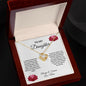 Love Knot Necklace: TO MY DAUGHTER I CLOSED MY EYES FOR BUT A MOMENT AND SUDDENLY,...LOVE, MOM
