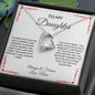 Forever Love Heart Necklace: TO MY DAUGHTER I CLOSED MY EYES FOR BUT A MOMENT AND SUDDENLY,...ALWAYS & FOREVER LOVE, MOM