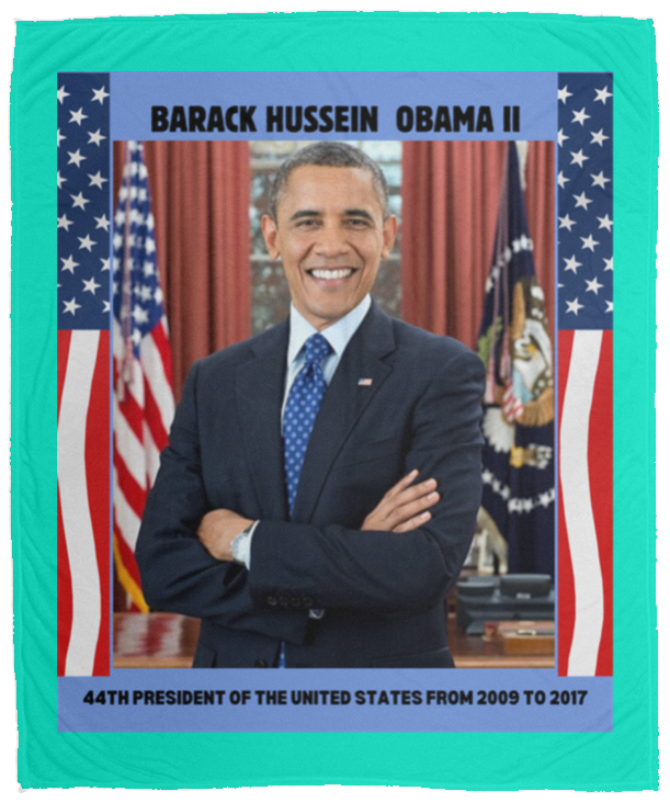 Plush Fleece Blanket - 50x60: PRESIDENT OBAMA BLANKET