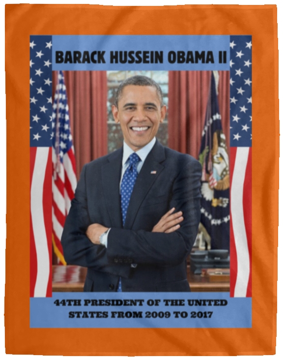 Plush Fleece Blanket - 60x80: PRESIDENT OBAMA BLANKET