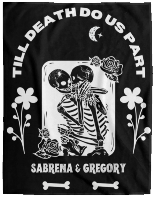 Plush Fleece Blanket - 60x80: TILL DEATH DO US PART SABRENA & GREGORY BLANKET