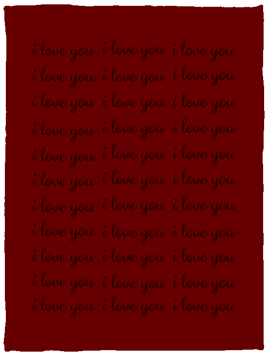 Plush Fleece Blanket - 30x40: I LOVE YOU