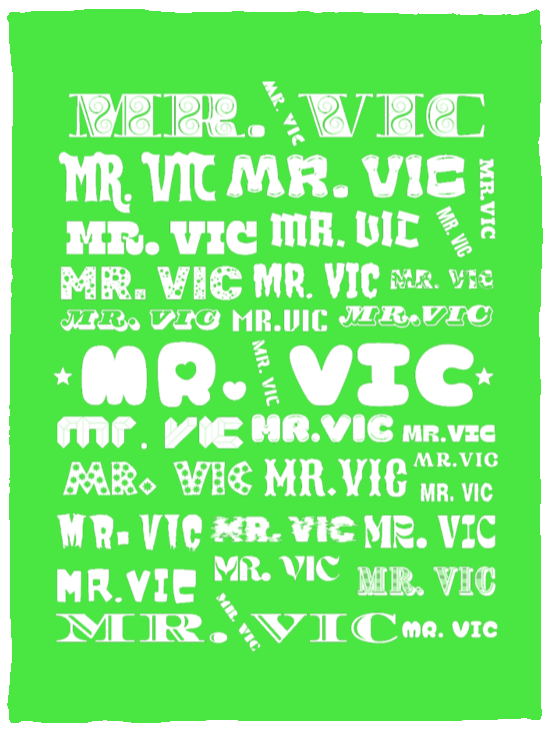 Plush Fleece Blanket - 30x40: MR. VIC