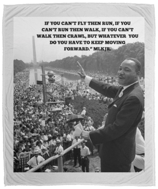 Plush Fleece Blanket - 50x60: MARTIN LUTHER KING JR.  AUG. 28, 1963 BLANKET