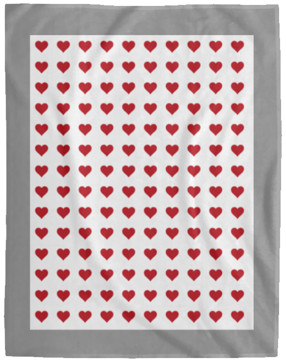 Plush Fleece Blanket - 60x80: HEARTS