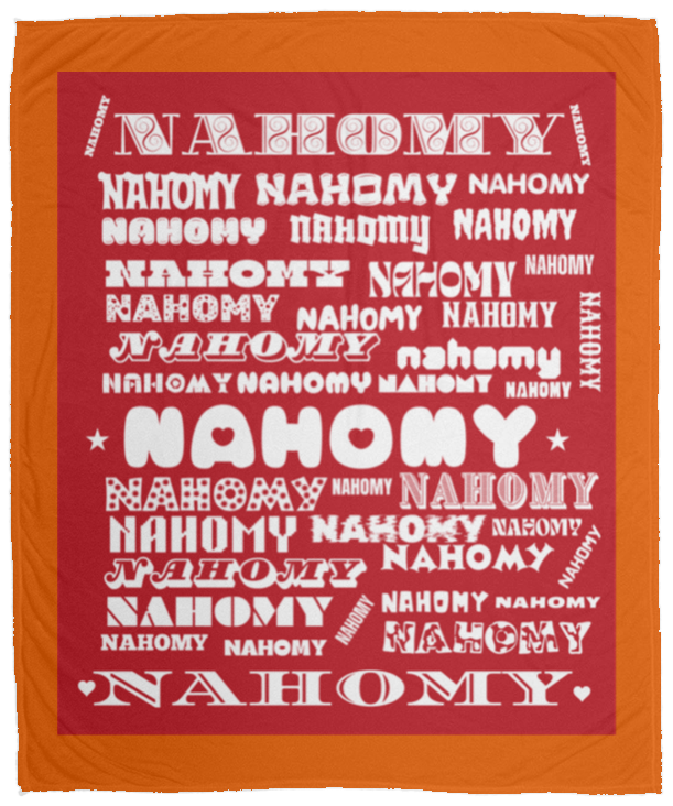 Plush Fleece Blanket - 50x60: NAHOMY NAME BLANKET