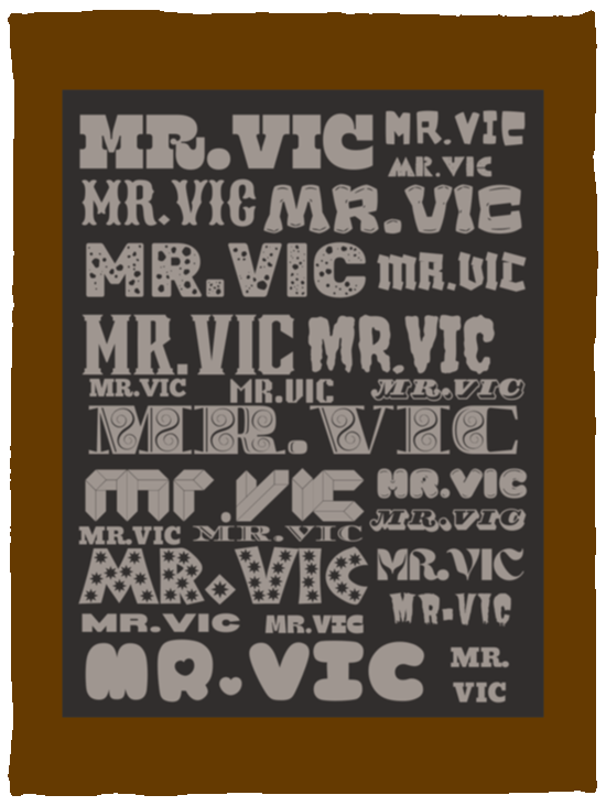 Plush Fleece Blanket - 30x40: MR. VIC