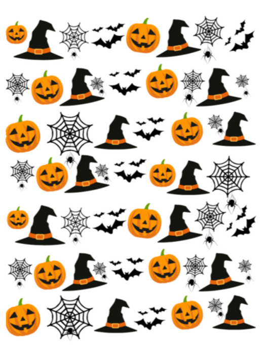 Plush Fleece Blanket - 30x40: HALLOWEEN PUMPKINS, WITCH HATS, BATS,....BLANKET