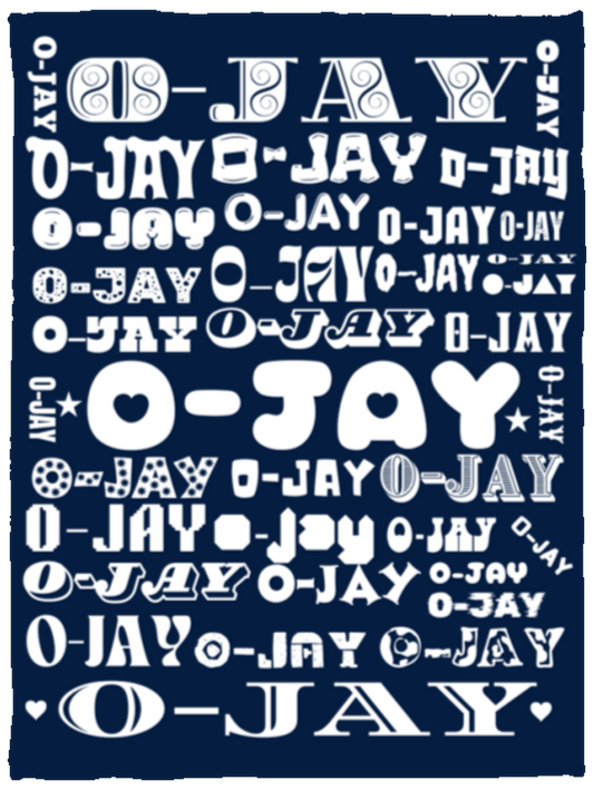 Plush Fleece Blanket - 30x40: O-JAY NAME BLANKET