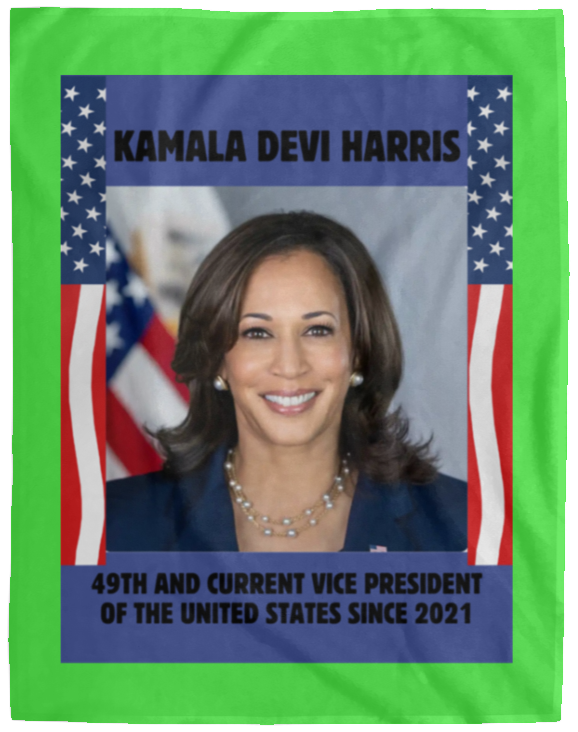 Plush Fleece Blanket - 60x80: VICE PRESIDENT KAMALA HARRIS BLANKET