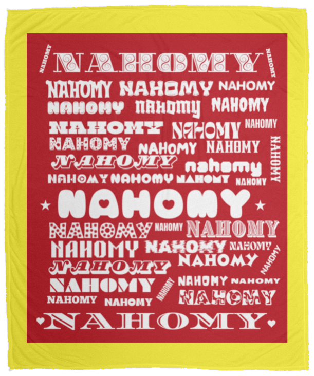 Plush Fleece Blanket - 50x60: NAHOMY NAME BLANKET