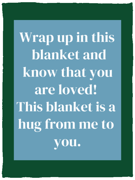 Plush Fleece Blanket - 30x40: WRAP UP IN THIS BLANKET AND,...