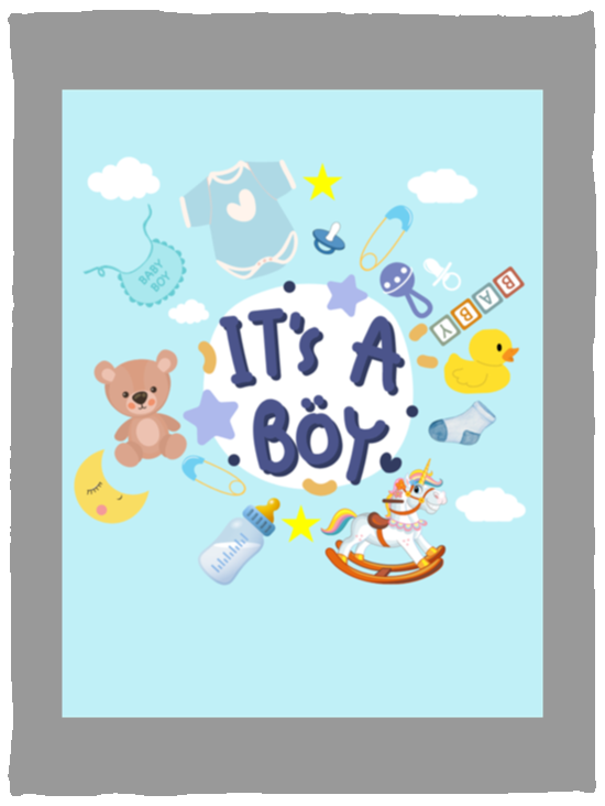 Plush Fleece Blanket - 30x40: IT'S A BOY