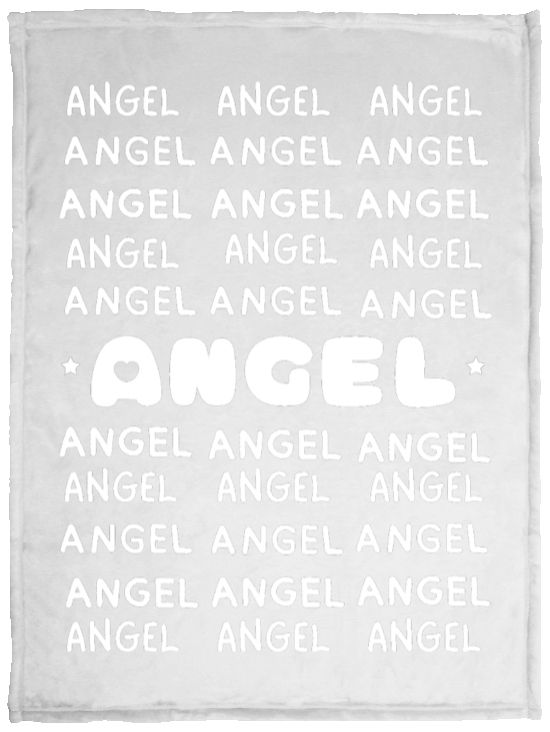 Plush Fleece Blanket - 30x40: ANGEL