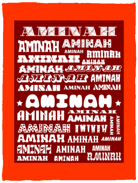 Plush Fleece Blanket - 30x40: AMINAH