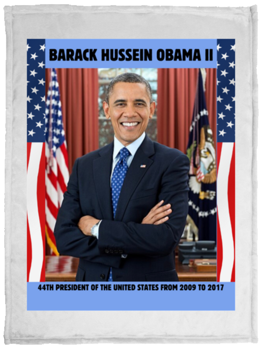 Plush Fleece Blanket - 30x40: PRESIDENT OBAMA BLANKET