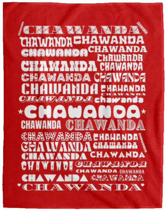 Plush Fleece Blanket - 60x80: CHAWANDA NAME BLANKET