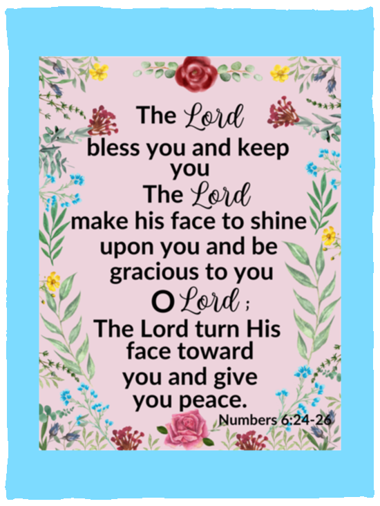 Plush Fleece Blanket - 30x40: THE LORD BLESS YOU AND KEEP YOU ,...