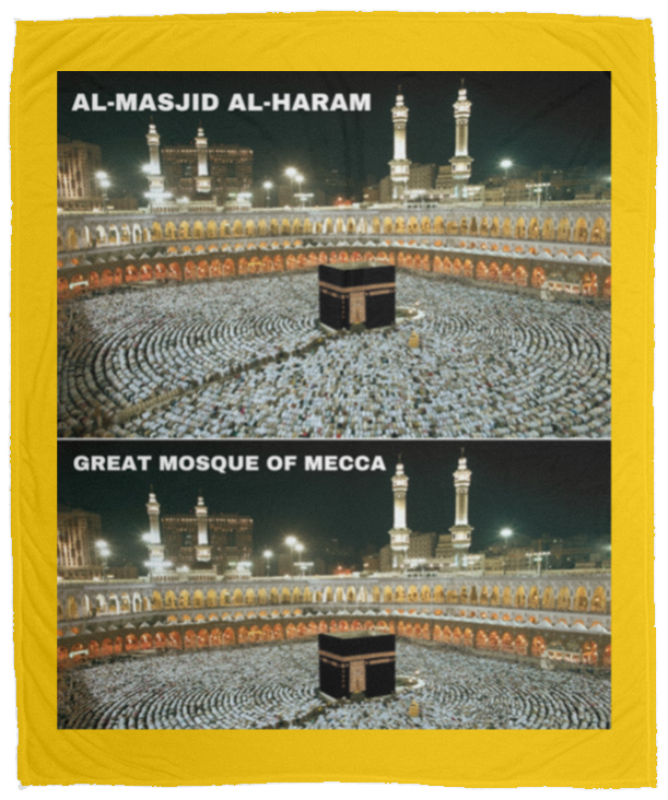 Plush Fleece Blanket - 50x60: AL-MASJID AL-HARAM BLANKET