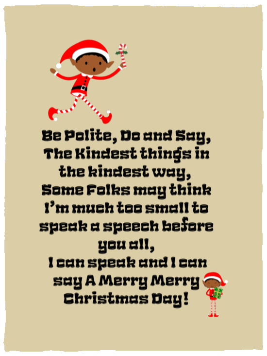 Plush Fleece Blanket - 30x40: ELF JAMES’S Christmas Speech Blanket BE POLITE, DO AND SAY, THE KINDEST THINGS,...