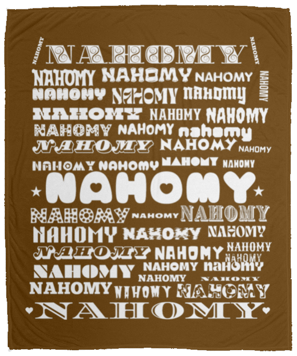 Plush Fleece Blanket - 50x60: NAHOMY NAME BLANKET