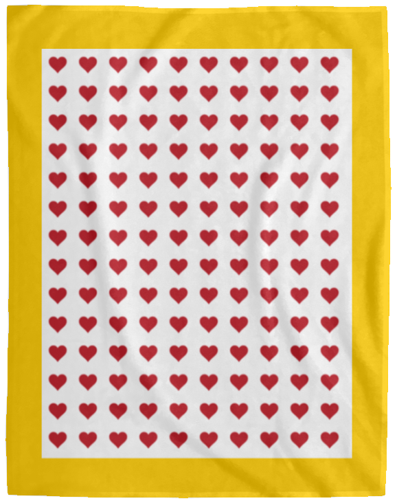 Plush Fleece Blanket - 60x80: HEARTS