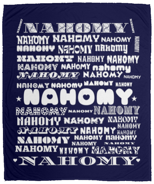 Plush Fleece Blanket - 50x60: NAHOMY NAME BLANKET