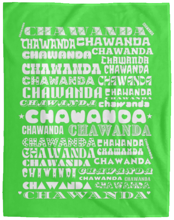 Plush Fleece Blanket - 60x80: CHAWANDA NAME BLANKET