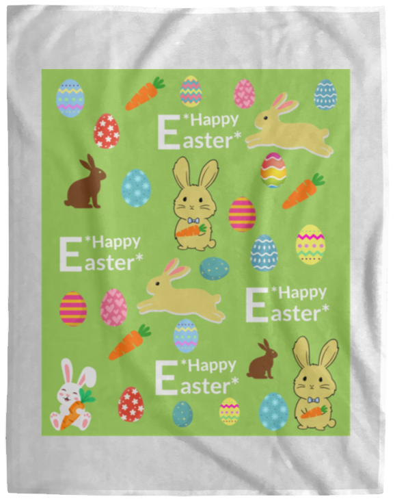 Plush Fleece Blanket - 60x80: HAPPY EASTER