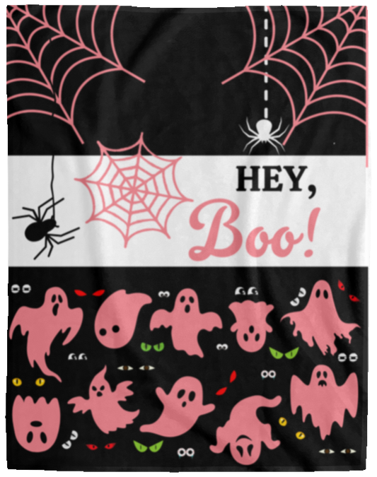 Plush Fleece Blanket - 60x80: Hey, Boo!  Halloween Blanket