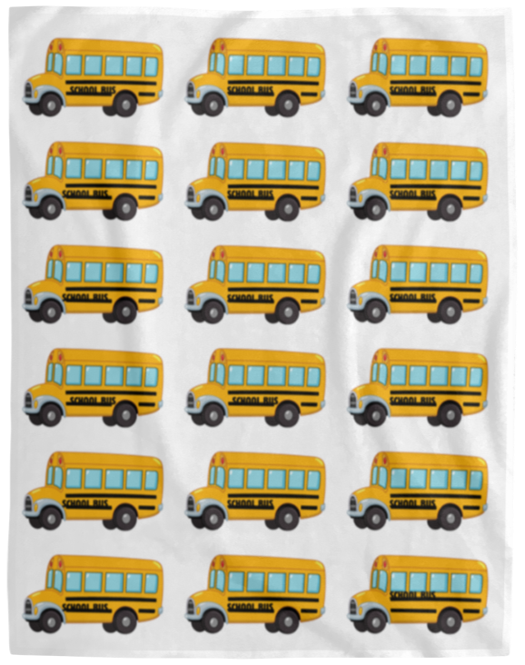 Plush Fleece Blanket - 60x80: BTS: SCHOOL BUS BLANKET