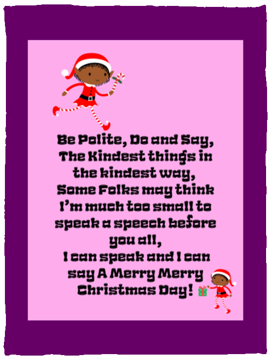 Plush Fleece Blanket - 30x40: ELF SARAH’S CHRISTMAS BLANKET, BE POLITE, DO AND SAY, THE KINDEST THINGS,...