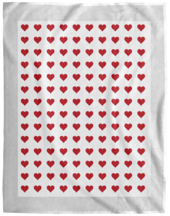 Plush Fleece Blanket - 60x80: HEARTS