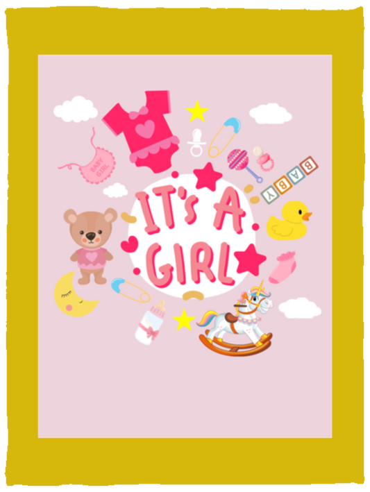 Plush Fleece Blanket - 30x40: IT'S A GIRL