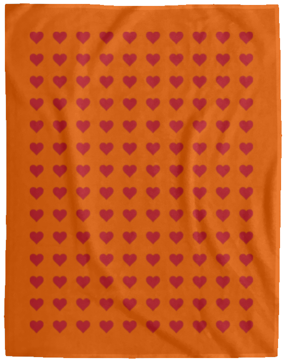 Plush Fleece Blanket - 60x80: HEARTS