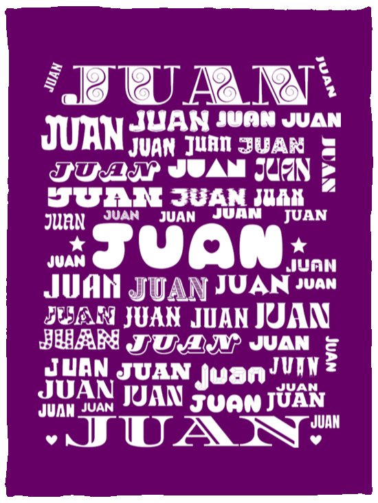 Plush Fleece Blanket - 30x40: JUAN
